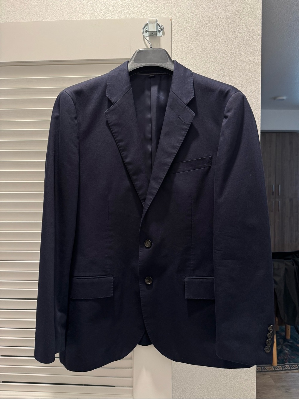 J.Crew Suit and Pants Ludlow 42S W32 30L Loro Piana Blue Peaked Lapel - Picture 7 of 10